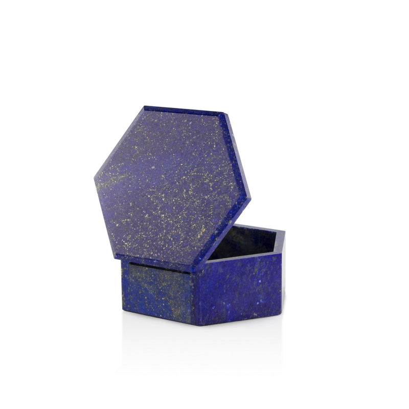 Hexagonal Lapis Lazuli Box