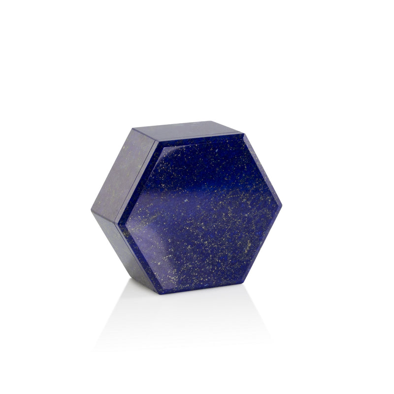 Hexagonal Lapis Lazuli Box