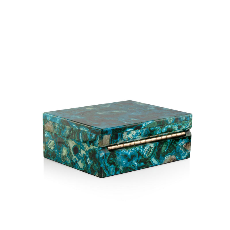 Chrysocolla & Malachite Box B88