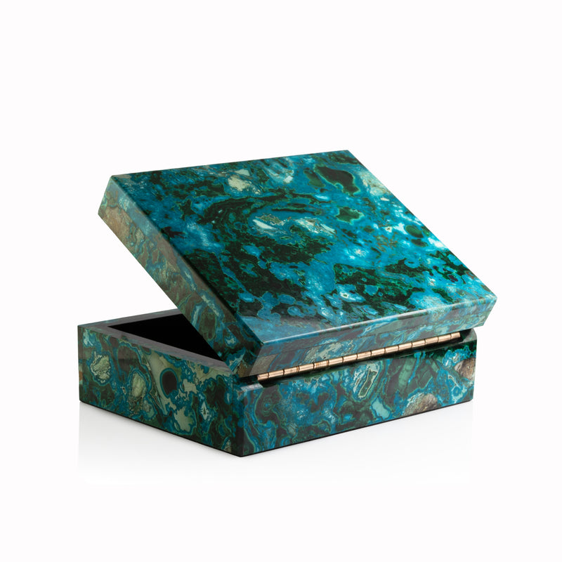 Chrysocolla & Malachite Box B88