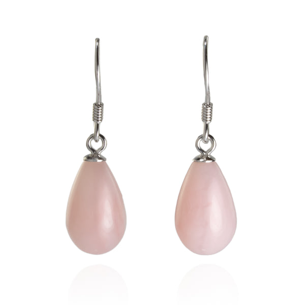 Peruvian Pink Opal Drop Earrings