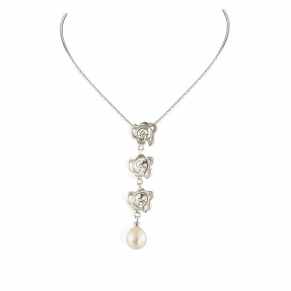 Rose & Pearl Pendant G27P