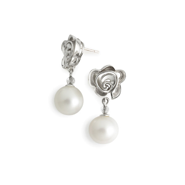 Rose & Pearl Earrings G27E