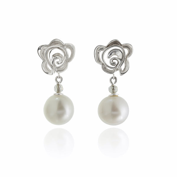 Rose & Pearl Earrings G27E