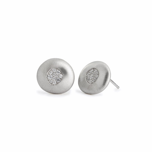 Luna Sterling Silver & CZ Earrings G30