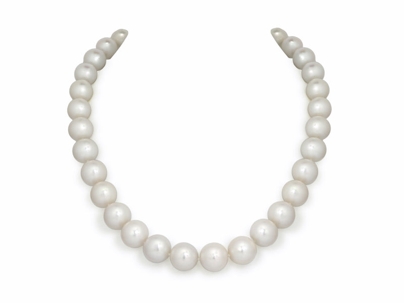 11mm to 14mm Edison White Pearl Necklace