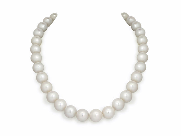 11mm to 14mm Edison White Pearl Necklace