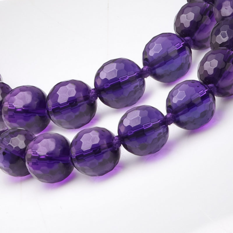 Faceted Natural Amethyst Necklace T24