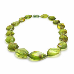 Green Baltic Amber Necklace T31