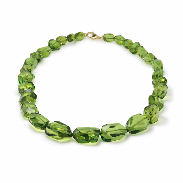 Green Baltic Amber Necklace T33