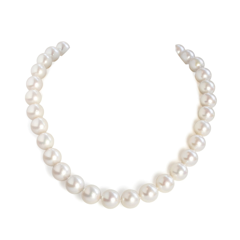 11mm to 14mm Edison White Pearl Necklace