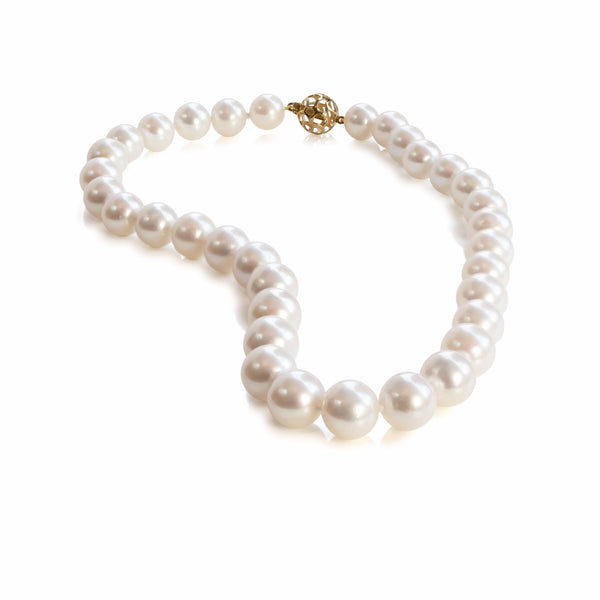 11mm to 14mm Edison White Pearl Necklace