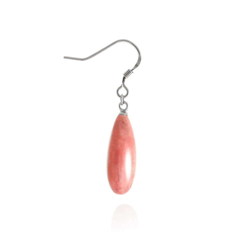 Rhodochrosite Drop Earrings V17