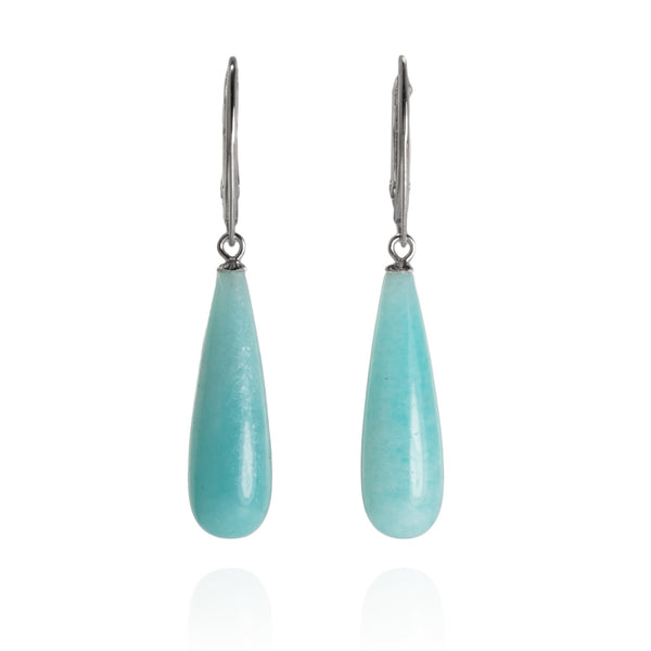 Peruvian Amazonite Drop Earrings V25