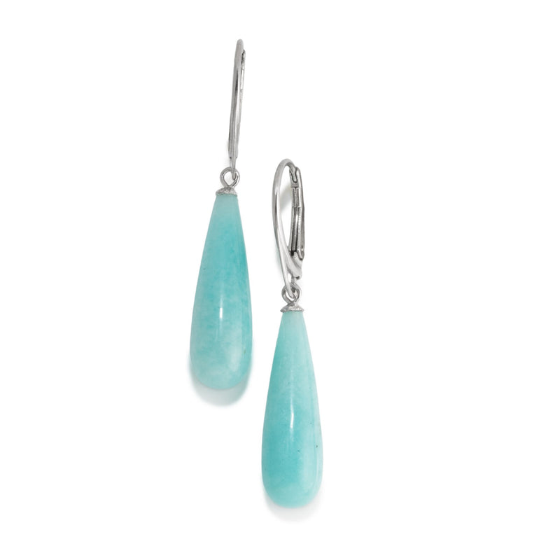 Peruvian Amazonite Drop Earrings V25