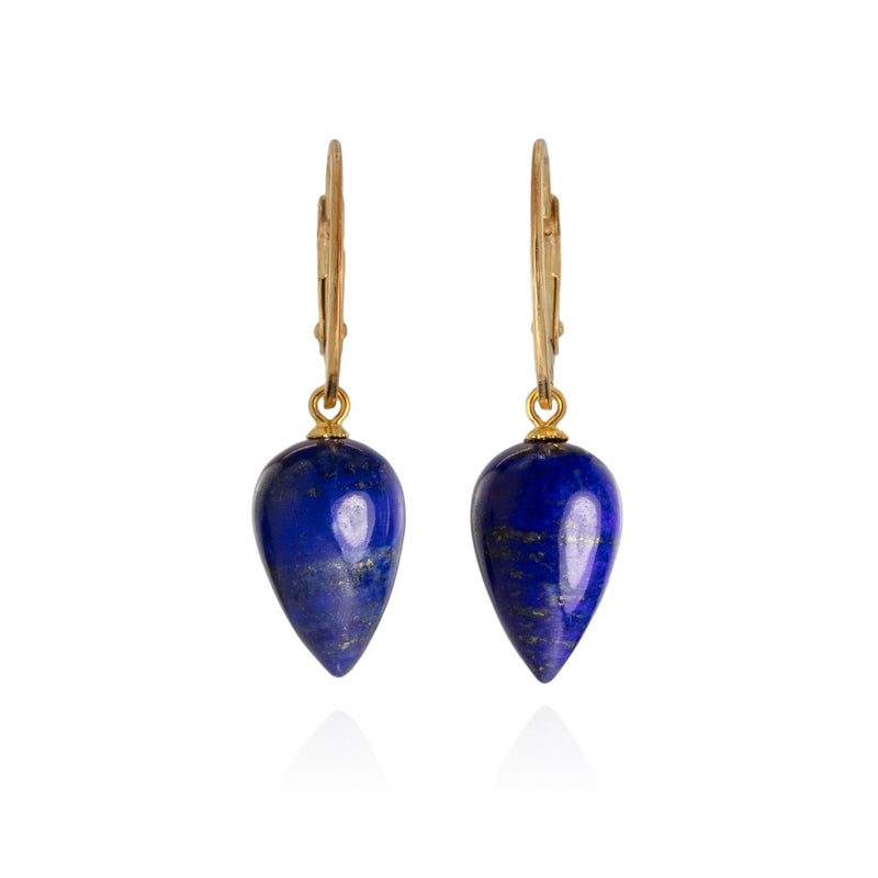 Natural Lapis Lazuli Drop Earrings V27