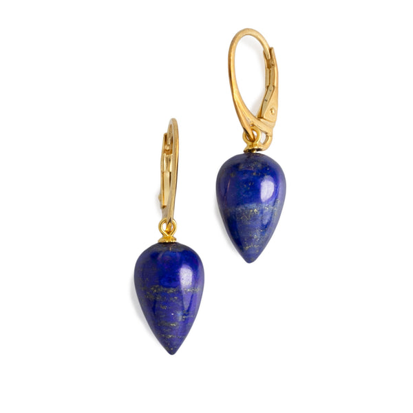 Natural Lapis Lazuli Drop Earrings V27