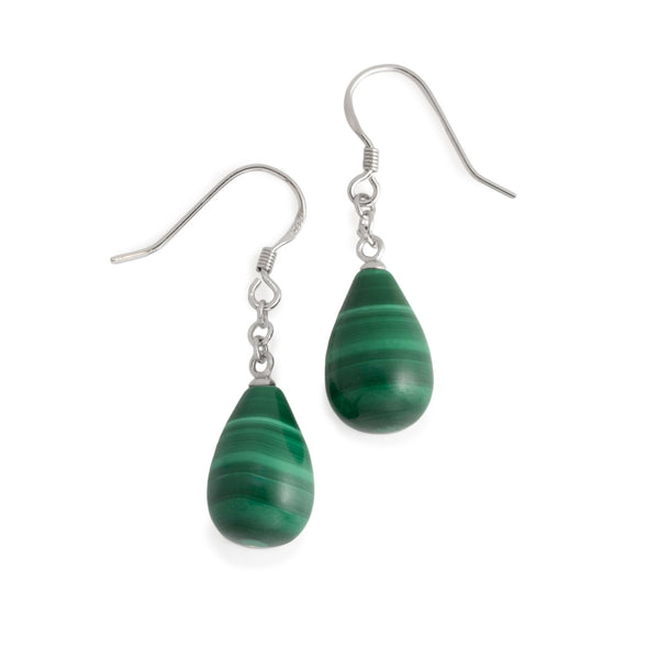 Malachite Drop Earrings V28