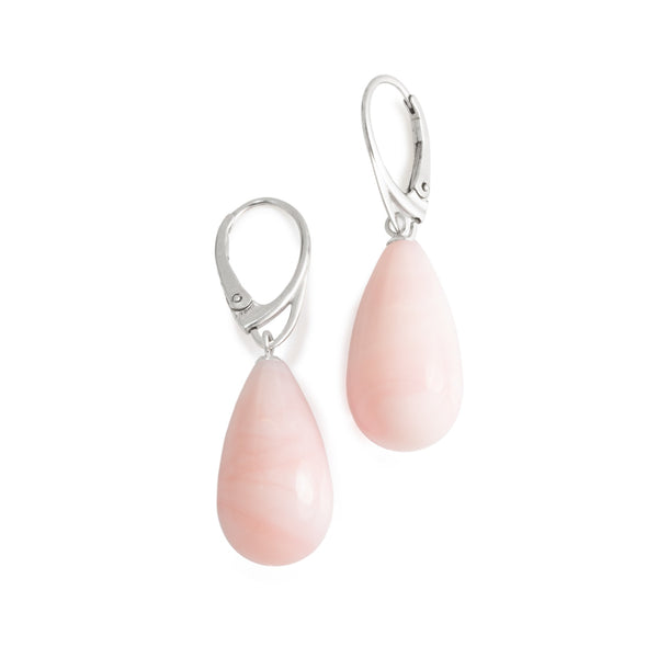 Peruvian Pink Opal Drop Earrings V30