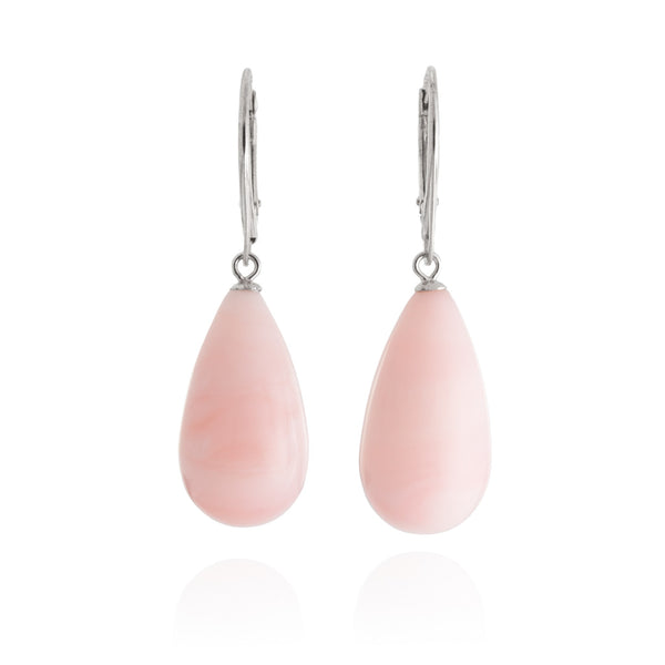 Peruvian Pink Opal Drop Earrings V30