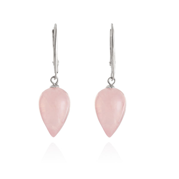 Rose Quartz Drop Earrings V33