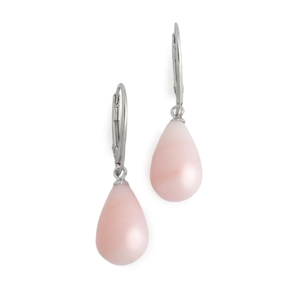 Peruvian Pink Opal Drop Earrings V38