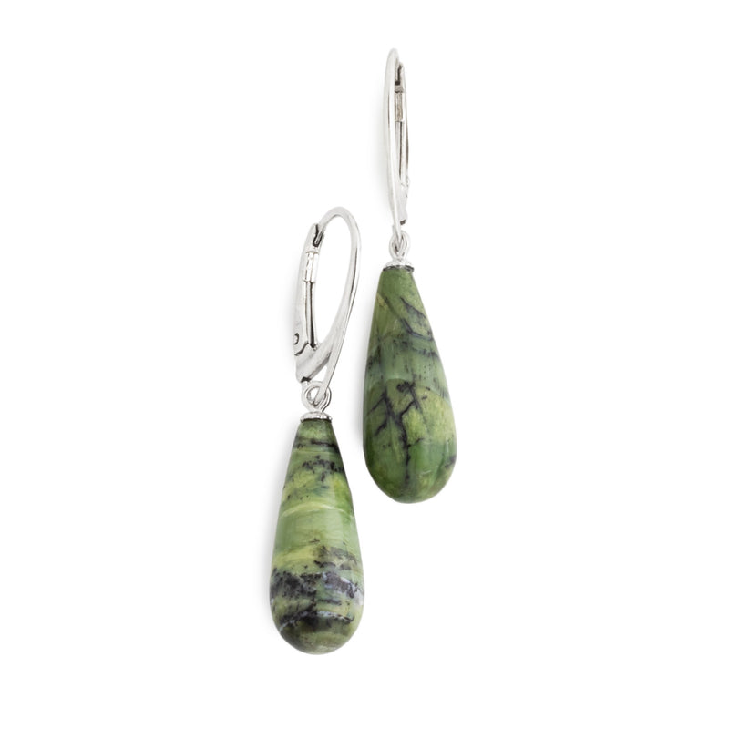 Green Opal Drop Earrings V40