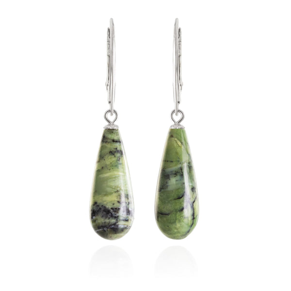 Green Opal Drop Earrings V40