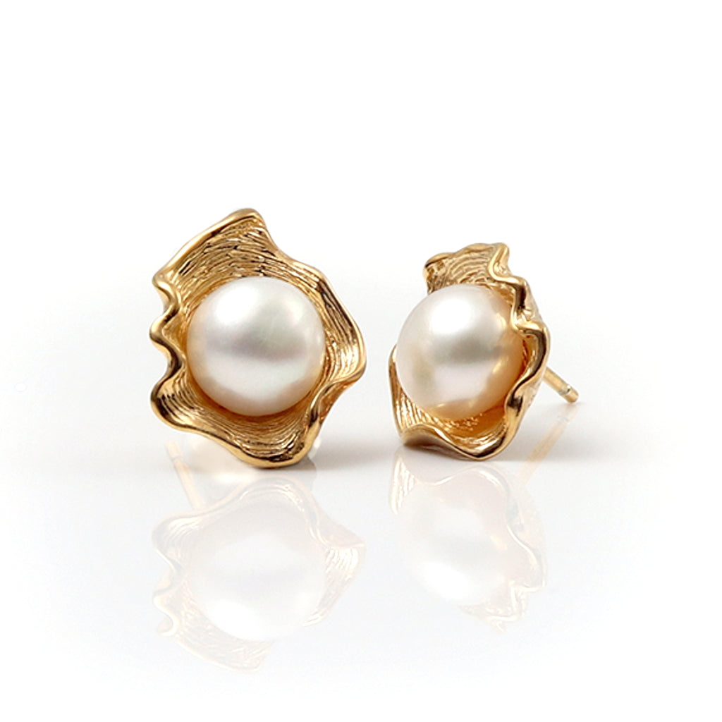 Venus Gilded Silver & Pearl Earrings – Braybrook & Britten