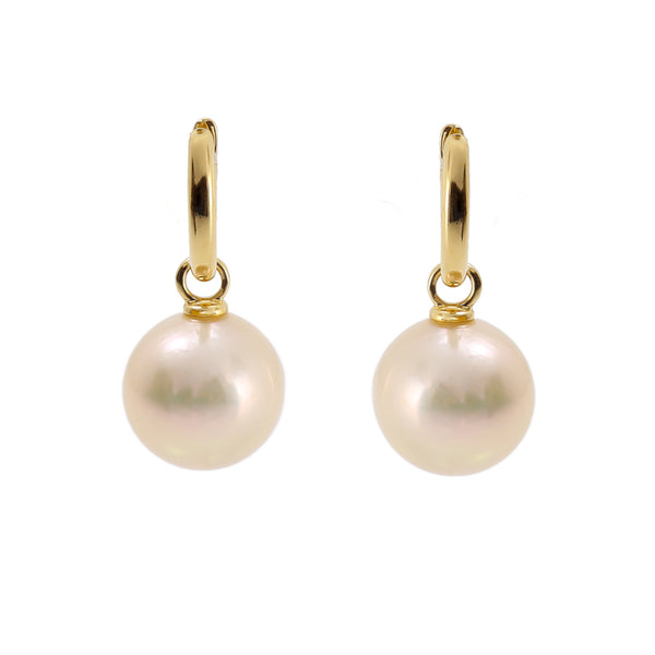 15mm Edison Pearl 18ct Gold Earrings – Braybrook & Britten