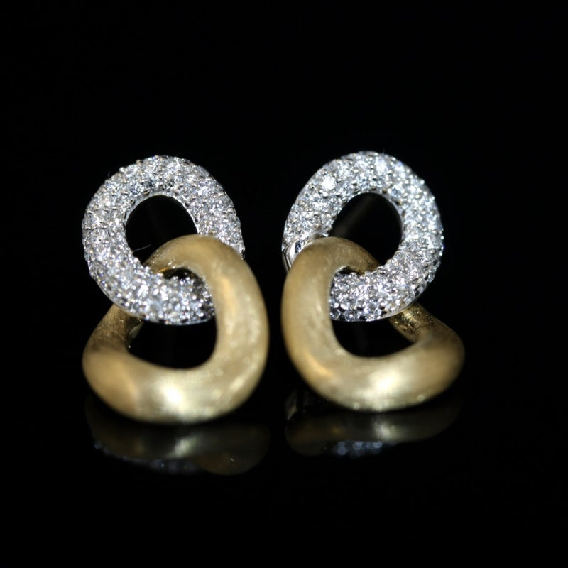 Fenella Diamond 18ct Gold Earrings – Braybrook & Britten